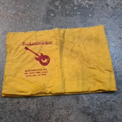 Rickenbacker Polishing Cloth 1970s used but good image 6