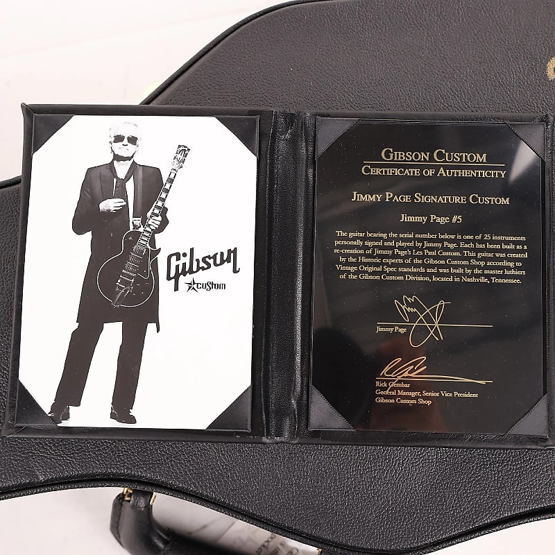 Gibson Custom Shop Jimmy Page Signature Les Paul Custom with Bigsby (Signed) 2008 image 10