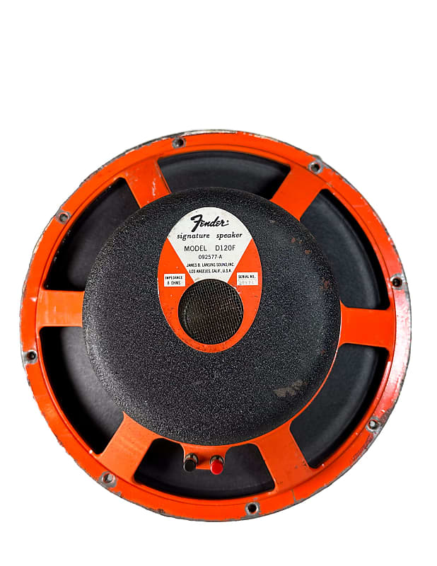Fender Jbl D120f Speaker 70's Fender Orange Chassis JBL D120F