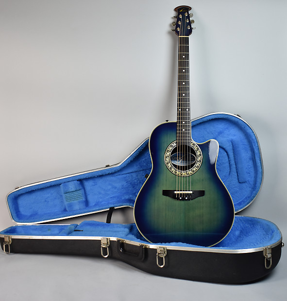 90's Ovation 3862 Pinnacle Series Trans Blue Rare Electric