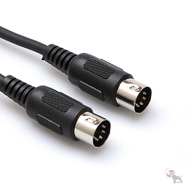 Hosa MID-315BK 5-Pin MIDI Cable - 15' image 1