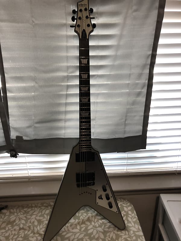 SCHECTER V-1 platinum ovaltone鵺HB フライングV（Schecter V-1