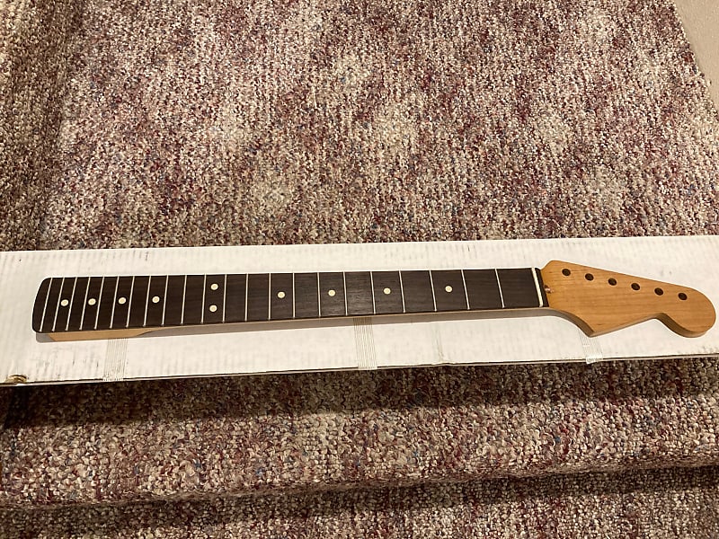 2022 Warmoth Stratocaster Neck Roasted Maple Indian Reverb 9873