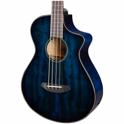 Breedlove Pursuit Exotic S Concert Twilight CE All Myrtlewood Limited Edition Acoustic Bass Guitar image 5