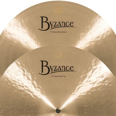 Meinl Cymbals B14HH Byzance 14-Inch Traditional Heavy Hi-Hat Cymbal Pair (VIDEO) image 4