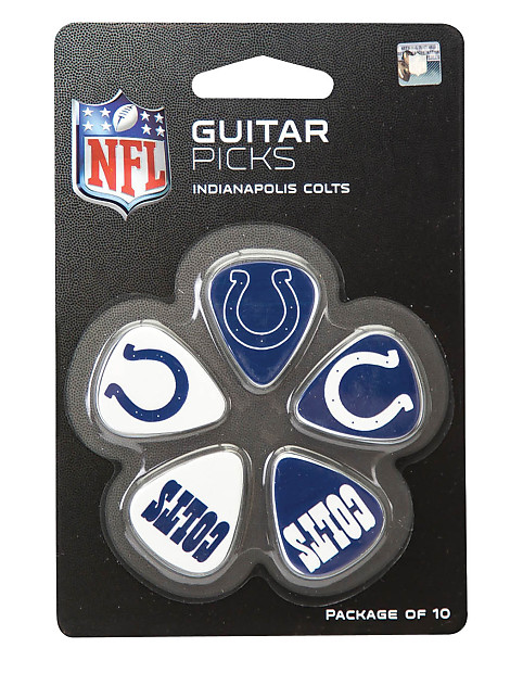 Woodrow Indianapolis Colts Guitar Picks (10) image 1