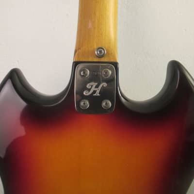 1969 Hoyer SG  Bass  Brownburst. Player! Made in  West Germany image 6