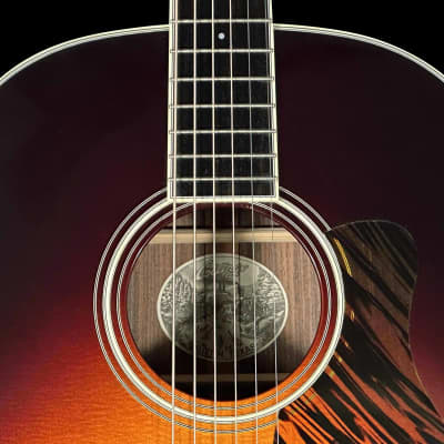 2020 Collings CJ SB Rosewood Acoustic Guitar ~ Sunburst w Tiger Stripe Pick-Guard image 8