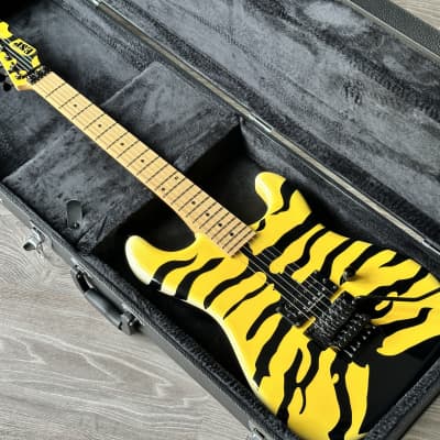 1996 ESP Custom Shop M-1 George Lynch Yellow Tiger image 20