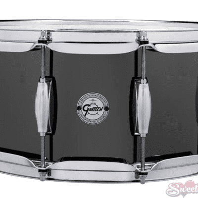 Gretsch Black Nickel over Steel Snare Drum 6.5X14 image 1