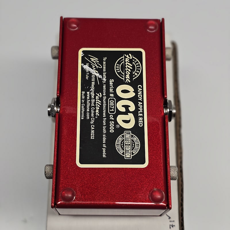 【レア】Fulltone OCD candy apple red Fulltone Custom Shop OCD Candy Apple Red Limited Edition