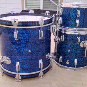 Rogers Bop 1967 Blue Onyx Drumset - Free CONUS Shipping image 4
