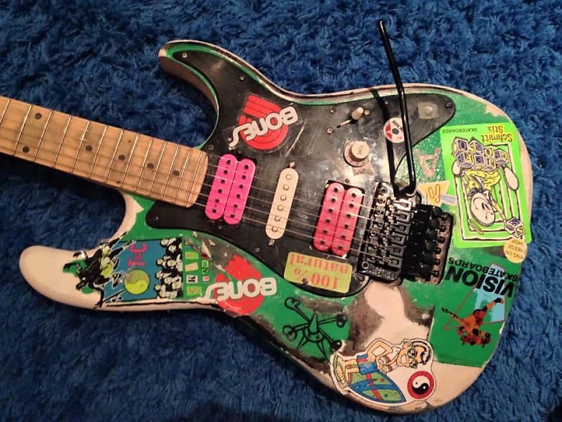 Steve Vai Charvel Jackson Green Meanie Replica | Reverb Canada