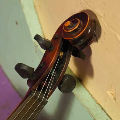 1930s Unknown Sunburst 4/4 Strad-Copy Violin (VIDEO! Fresh Work, Ready) image 3