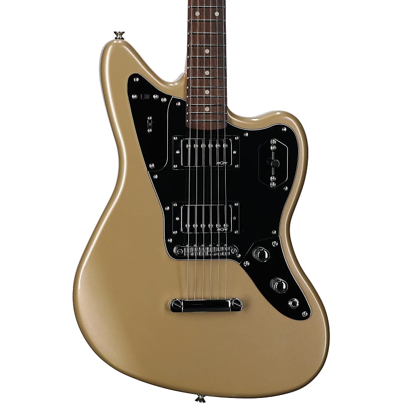 Squier Contemporary Jaguar HH ST Electric Guitar, Shoreline Gold image 1
