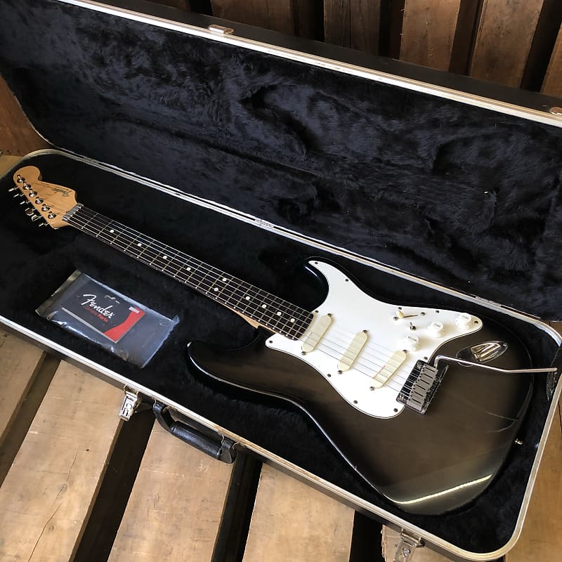 Fender Strat Plus Deluxe 1991-92 (Rare Ebony Frost/Trans) | Reverb