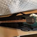 Sterling StingRay Ray34FM Teal Electric Bass w Case
