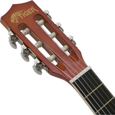 Tiger CLG2 Classical Guitar Starter Pack, 3/4 Size, Sunburst image 3