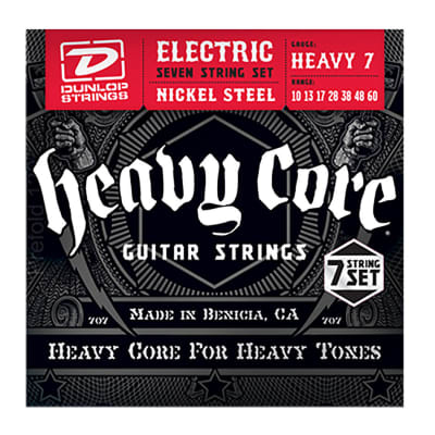 Dunlop DHCN1060 Heavy Core-7/Set Electric Strings for sale