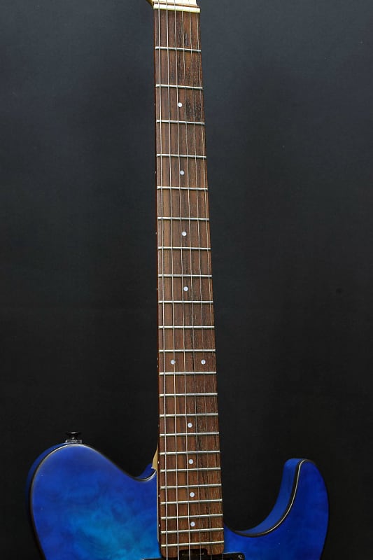GrassRoots G TB 55R See Thru Blue Sunburst Satin (05/25