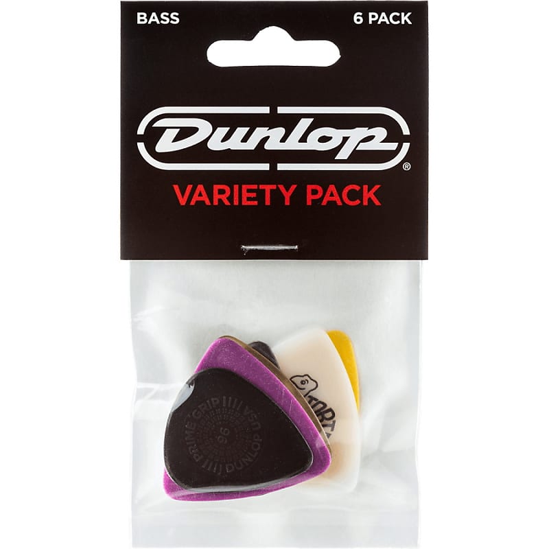 Dunlop PVP117 Bass Pick Variety Pack - 6 Pack image 1