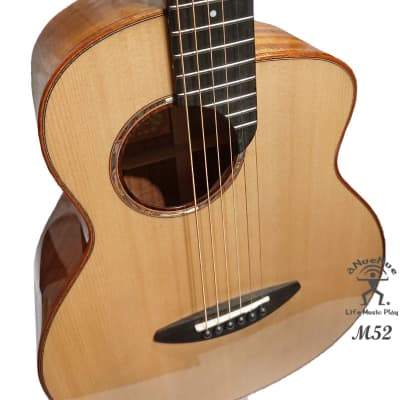 aNueNue M52 Solid Sitka Spruce & Acacia Koa Acoustic Future Sugita Kenji design Travel Size Guitar image 11