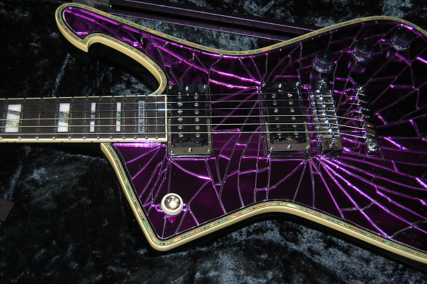 Ibanez PS2CM Paul Stanley 2017 Purple Cracked Mirror KISS