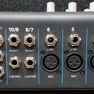 MJ Audio 10 Channel Compact Mixer w/ Effects and Built-in USB/SD card/Bluetooth Playing/Recording function image 2