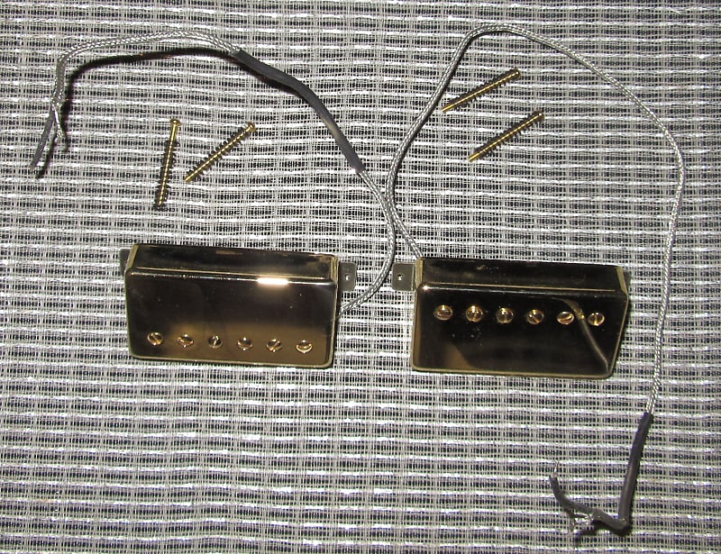 Stewmac Golden Age Parsons Street Humbucker Set Alnico 5 Gold | Reverb