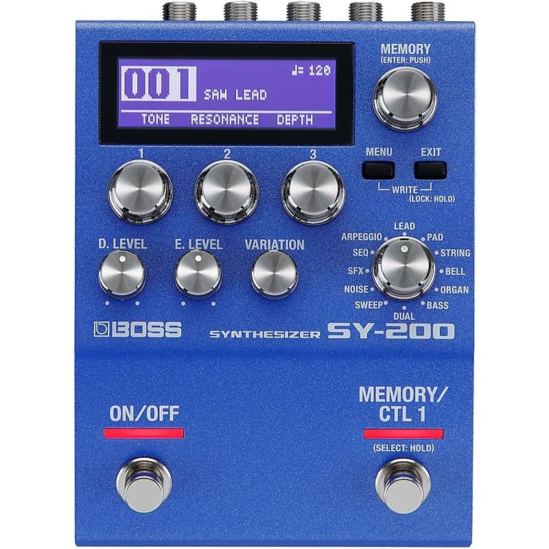 Sy-200 Synthesizer Effects Pedal – Advanced Polyphonic Guitar Synth Technology In A Streamlined 200 Series Pedal For Any Guitar Or Bass – Full Midi I/O – 128 Memories – 171 Synth Sounds image 1