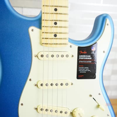 Fender American Performer Stratocaster Satin Lake Placid Blue 75th Anniversary image 6