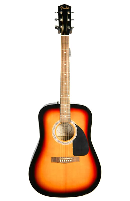 Fender Squier Dreadnought Acoustic Guitar Sunburst Reverb