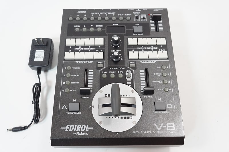 Edirol V-8 8 Channel Video Mixer Video Switcher Roland VJ
