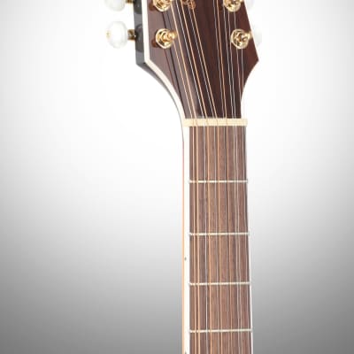Takamine GJ72CE Jumbo Cutaway Acoustic-Electric Guitar, 12-String, Brown Sunburst image 7