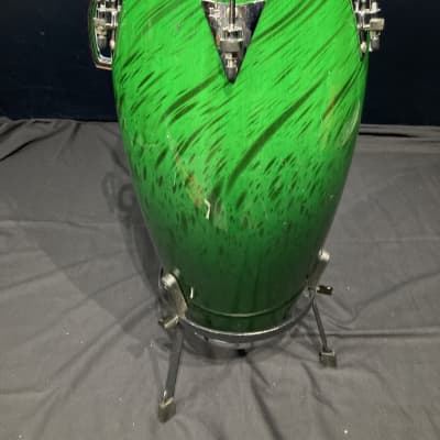 Frankie Banali's Quiet Riot, LP Performer Series 11-3/4" Conga and Stand. 2000's - Green Fade image 13