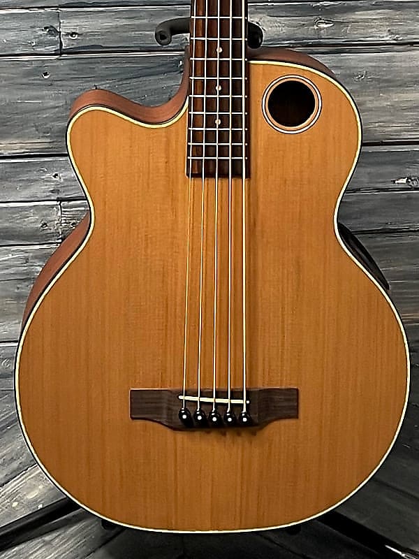 Mint Boulder Creek Left Handed EBR3-N5L 5 String Fretted Acoustic Electric Bass Guitar image 1