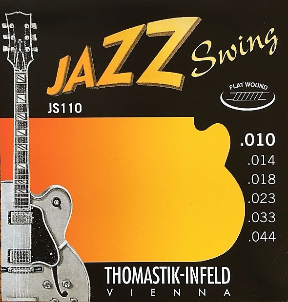 Thomastik-Infeld	JS110 Jazz Swing Flatwound Electric Guitar Strings - Extra Light (.10 - .44) image 1