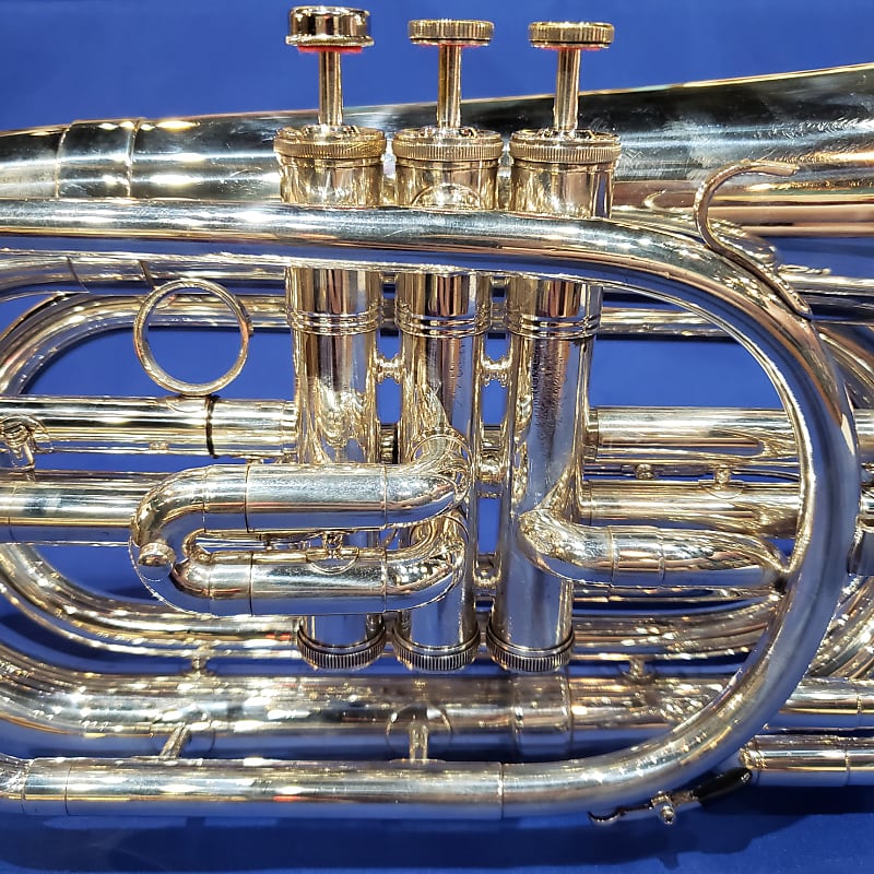 Kanstul Model 190 G Baritone Bugle - Silver Plated | Reverb