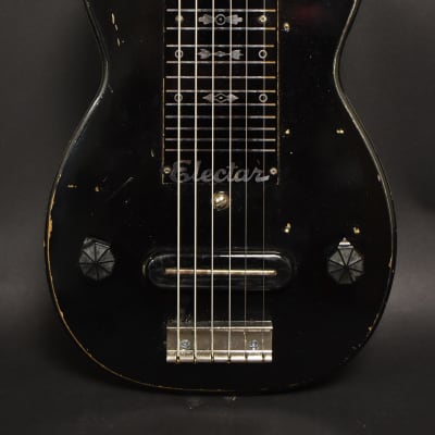 1939 Epiphone "Electar" Century Black Finish Lap Steel Electric Guitar w/Bag image 3