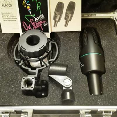 *Rare* Vintage 90's Era AKG Mic with Stand Clip, Shockmount, Case & Cable - (Never Used/100% Mint) image 12