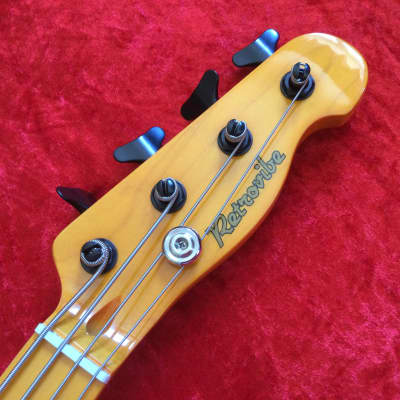 Martyn Scott Instruments Short Scale T Bass Conversion in Yellowed Finish image 9