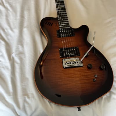 Godin LGXT AAA Flamed Maple Top HH with Tremolo Cognac Burst