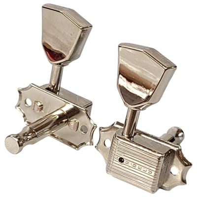 Kluson 3 Per Side Deluxe Series Tuning Machines Metal Tulip Keys