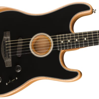 Fender American Acoustasonic Strat - Black image 3