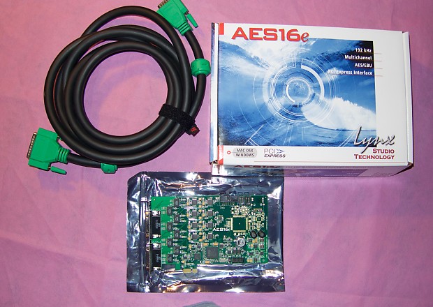 Lynx AES 16e PCIE card with AES1605 Yamaha cable image 1