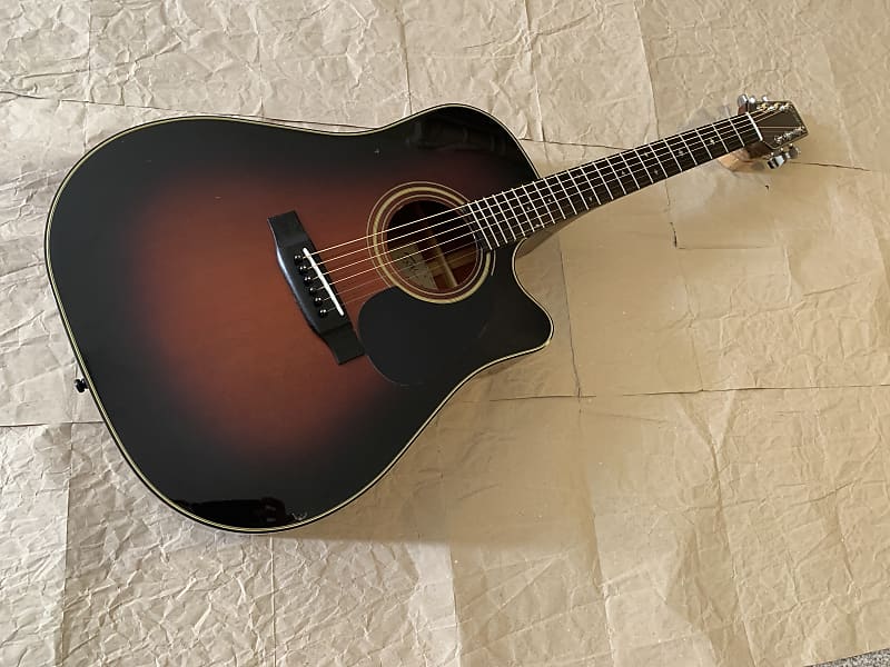 Fenix D-80C Cutaway Acoustic Guitar  1990 - Sunburst Made in Korea Very Good Condition with Gigbag image 1