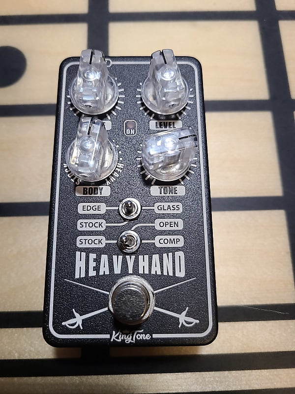 KINGTONE HEAVY HAND　MOD duellist SIDE B Kingtone 'Heavy Hand' Overdrive Pedal - Side “B” Of the