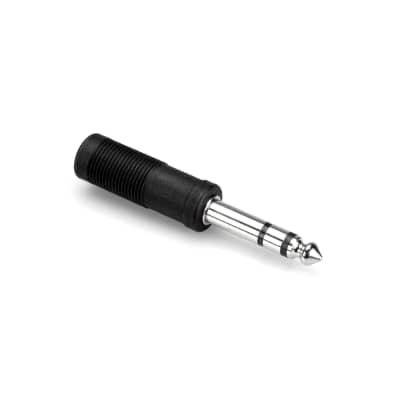 Hosa GPP-419 1/4" TS Mono Jack to 1/4" TRS Stereo Jack Adaptor image 1