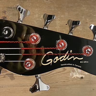 Godin A5 Ultra SA Semi-Acoustic 5-String Bass Natural | Reverb UK