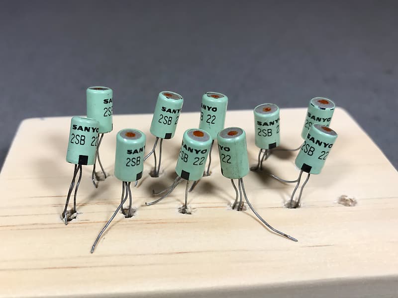 10 Pcs. Sanyo 2SB22 PNP Germanium Transistor Guitar Pedals Reverb